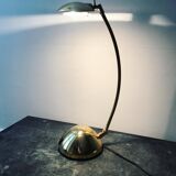 Lampe de bureau dorée style Arc Vintage