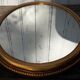 Gilded plaster mirror 55 x 35 cm