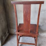 Pair of solid mahogany state chairs