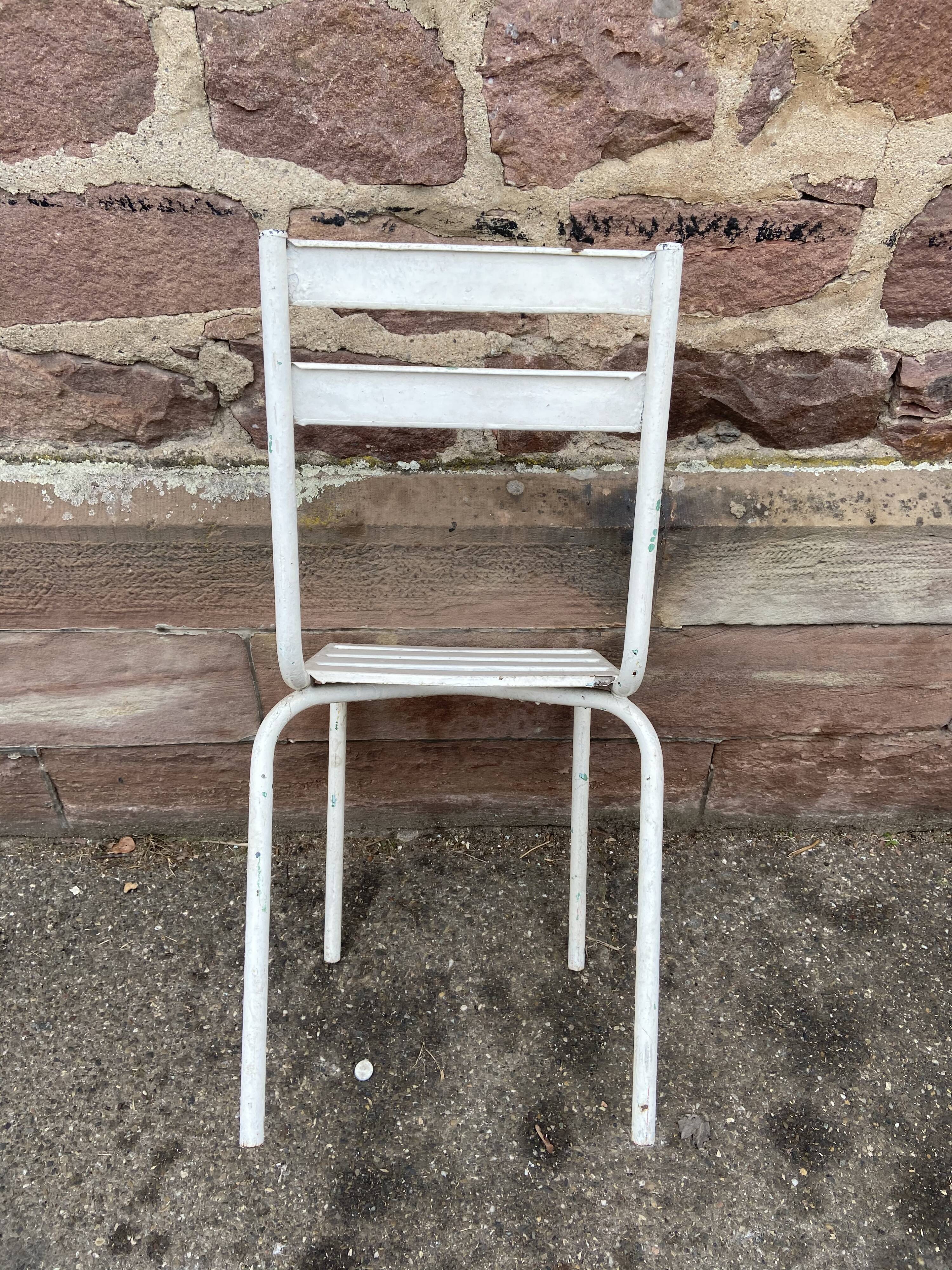 pair of terrace bistro chair 1960 Metal