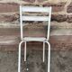 Paire de chaises bistrot de terrasse 1960 metal