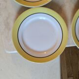 Six vintage dinner plates