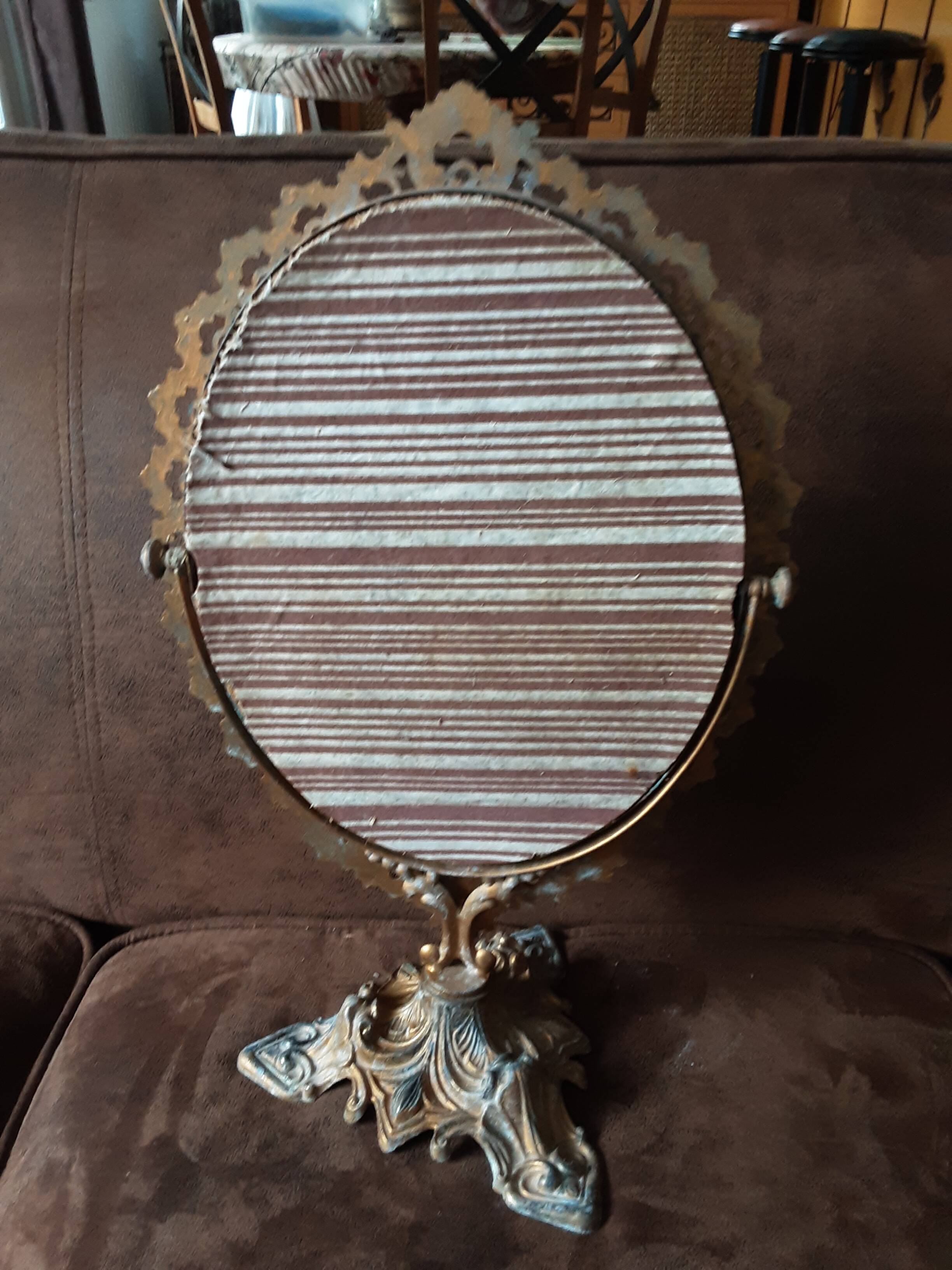 Miroir laiton ancien