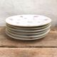 Set of 6 porcelain dessert plates