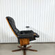 Vintage lounge armchair Gote Mobler 1960 swivel and reclining