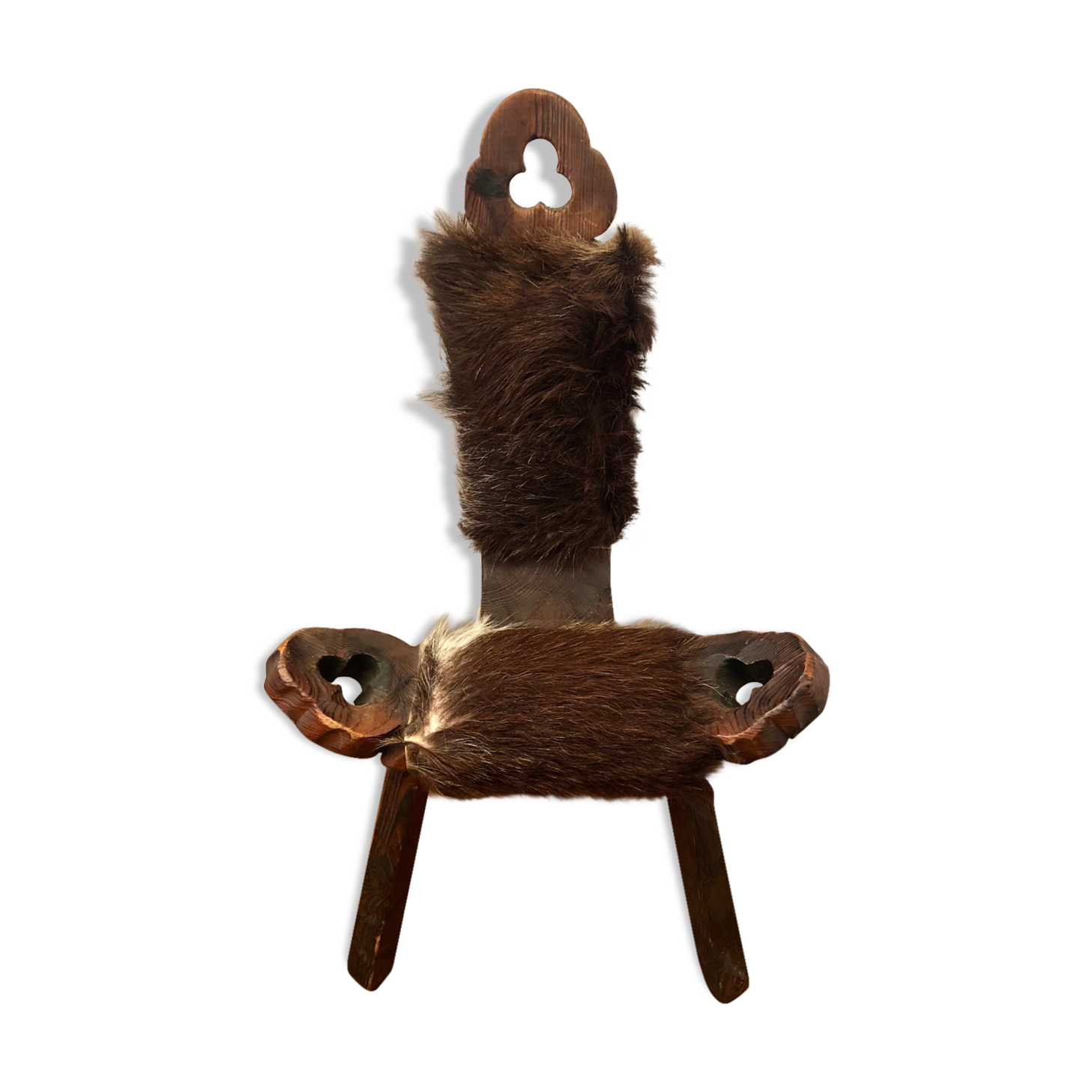 Brutalist tripod chair