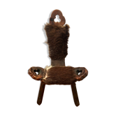 Chaise tripode brutaliste