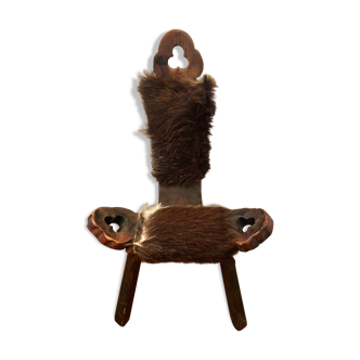 Brutalist tripod chair