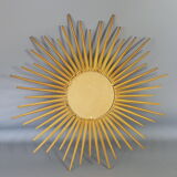 Chaty Vallauris gold metal sun mirror 50 cm