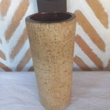 Large cylindrical cork vase