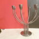 Chandelier design  en acier brosse 8 branches