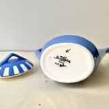 Large Fox Trott Sarreguemines coffee pot in art deco earthenware, 1930s vintage