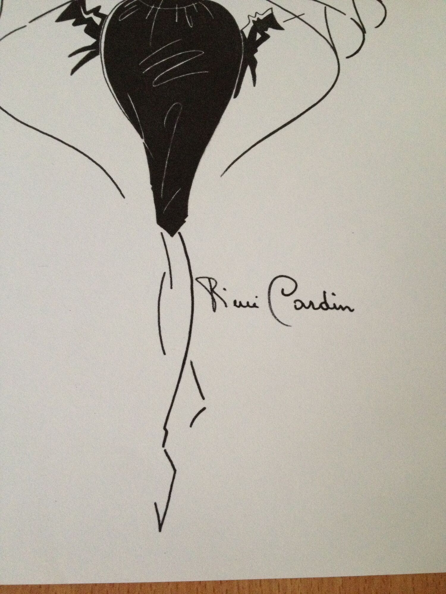 Nice press fashion illustration Pierre Cardin of the 90s