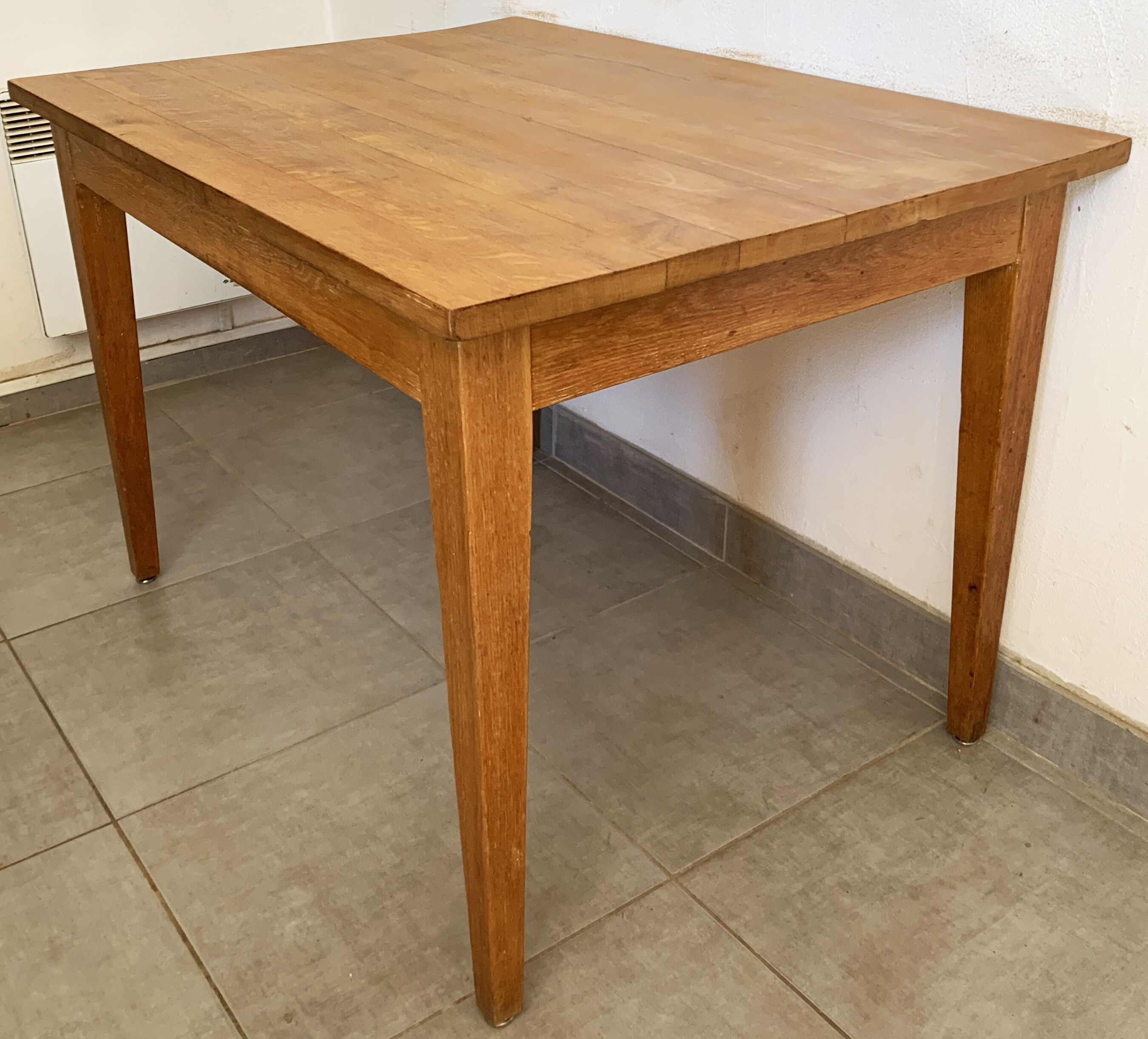 Table de ferme vintage ou bureau en bois massif