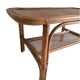 Vintage coffee table in rattan and cane – 1960s/70s