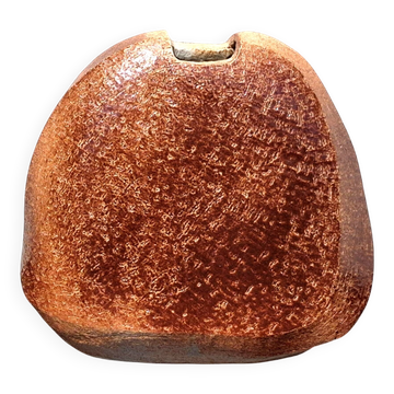 Contemporary stoneware vase, signature to be identified, decor.