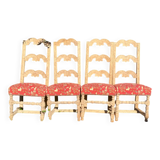 4 chaises de Style Louis XIII