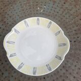 Plat à gâteaux en faïence Badonviller, FB 81, vintage et design