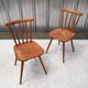 Pair of bistro chairs with bars