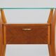 Gio Ponti bedside table in maple and walnut, La Permanente Mobili Cantù, 1940s