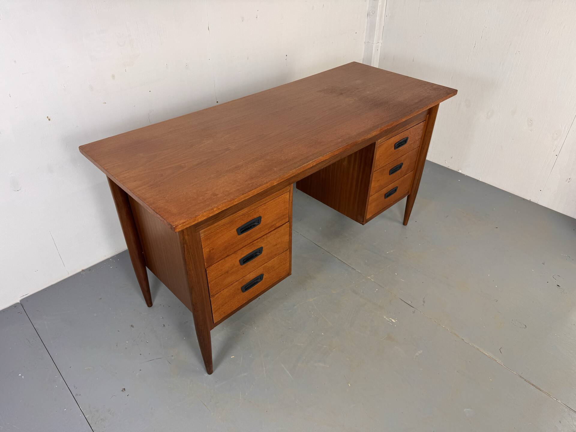 Vintage Mid-Century Danish Teak Desk, 1960s
