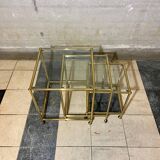 Tables gigognes italiennes en laiton