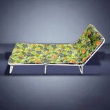 Vintage sun lounger - deckchair with floral decor