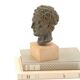 Paperweight bust of Hermes in patinated plaster, 1970s