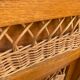 Commode en rotin et bois vintage