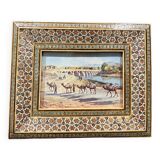 Marquetry photo frame