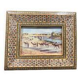 Marquetry photo frame