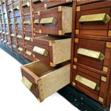 Grand cabinet d’apothicaire antique en acajou, 1909