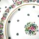 Set of 5 porcelain cake plates from Limoges Chapus Frères