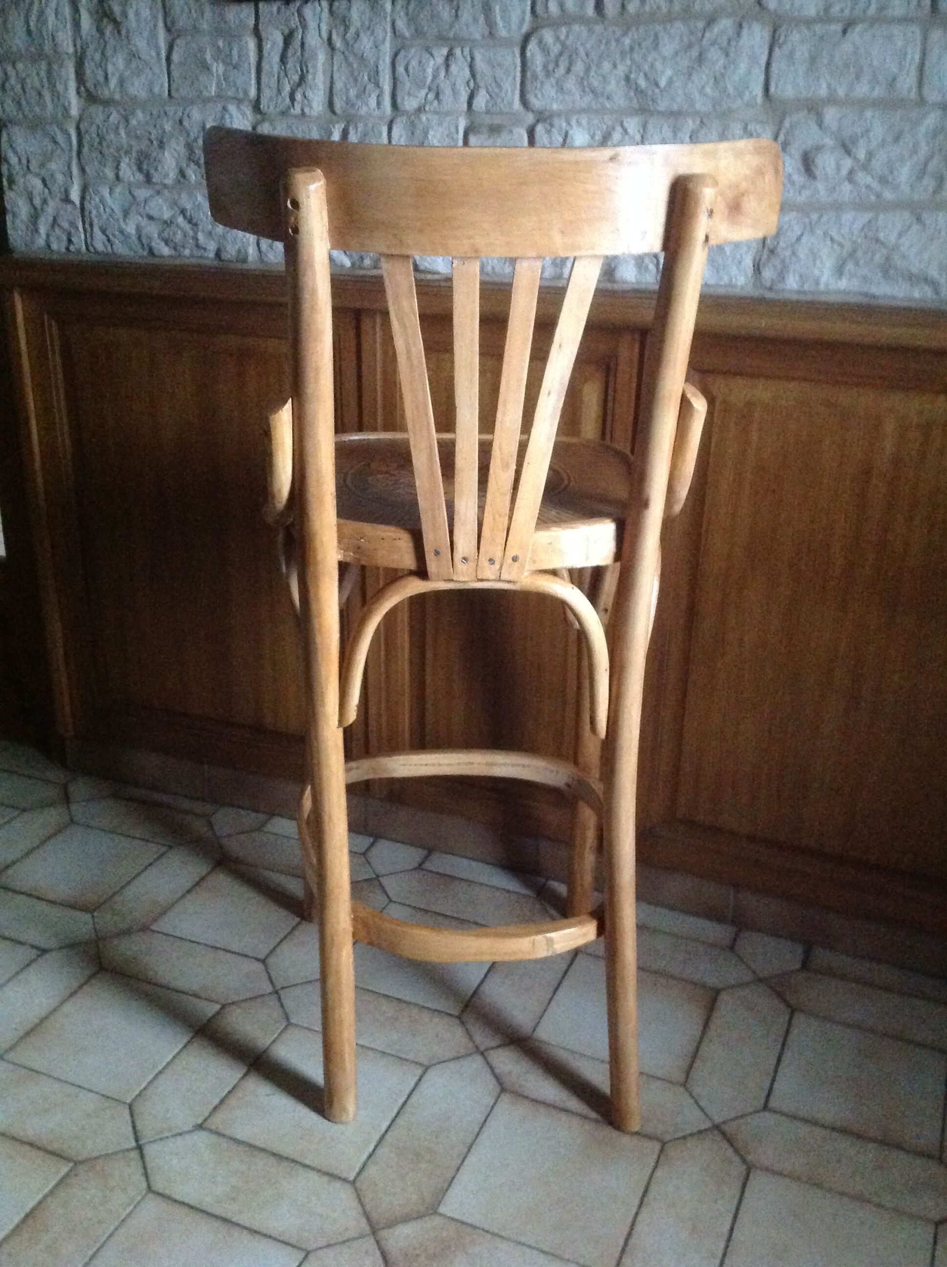 Pair of bar high chairs