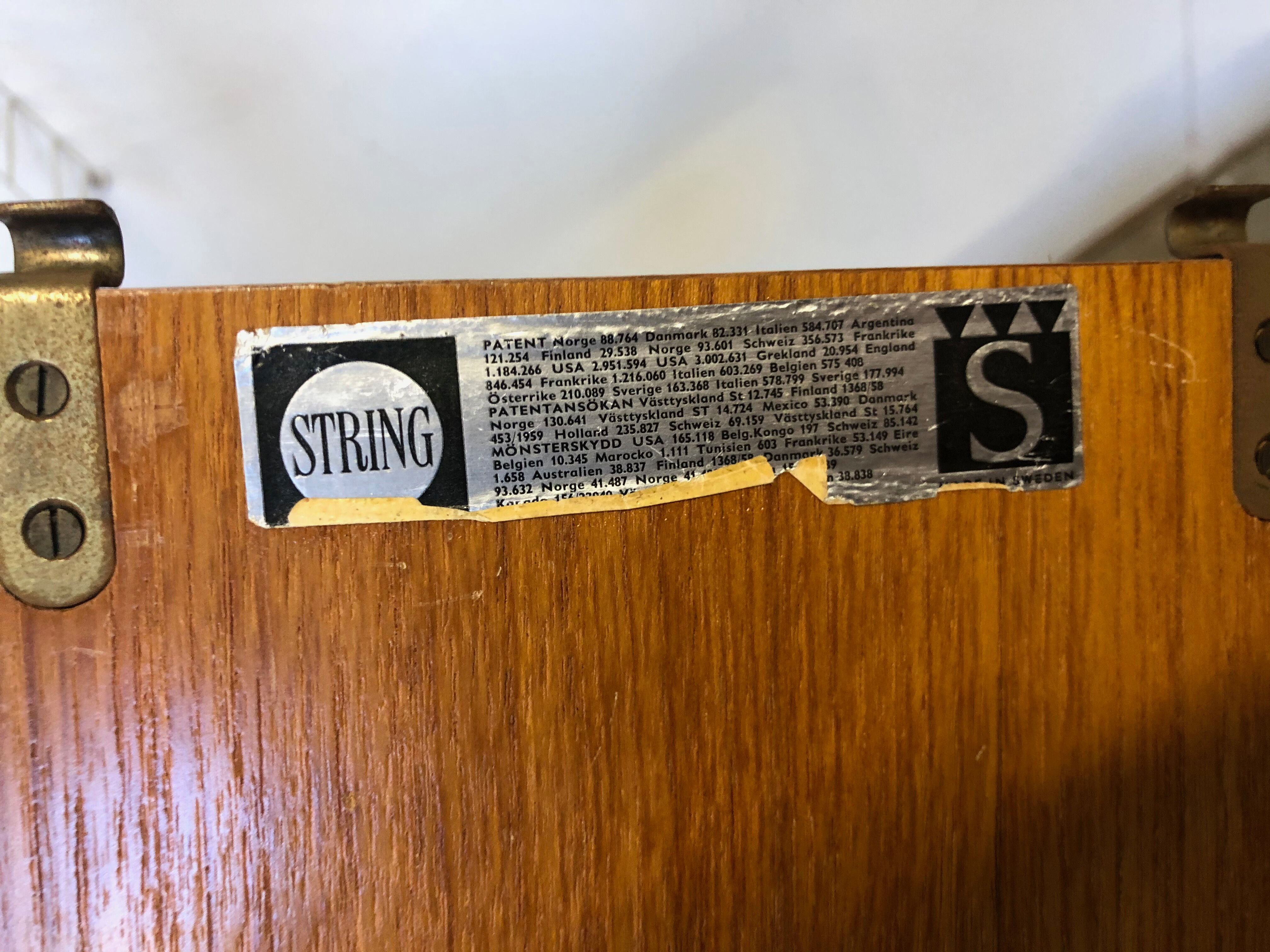 Nisse Strinning thong wall system from the 1960s