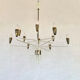 Chandelier 12 arms attributed to Stilnovo,1950