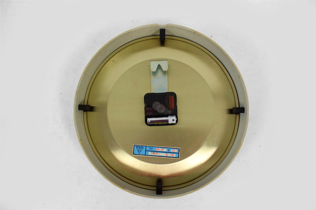 Railway gold Factory Clock from Pragotron, 1970's