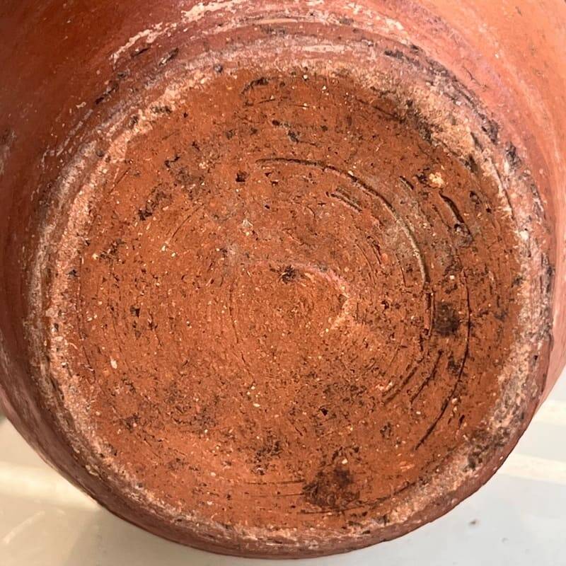 Dark terracotta vase