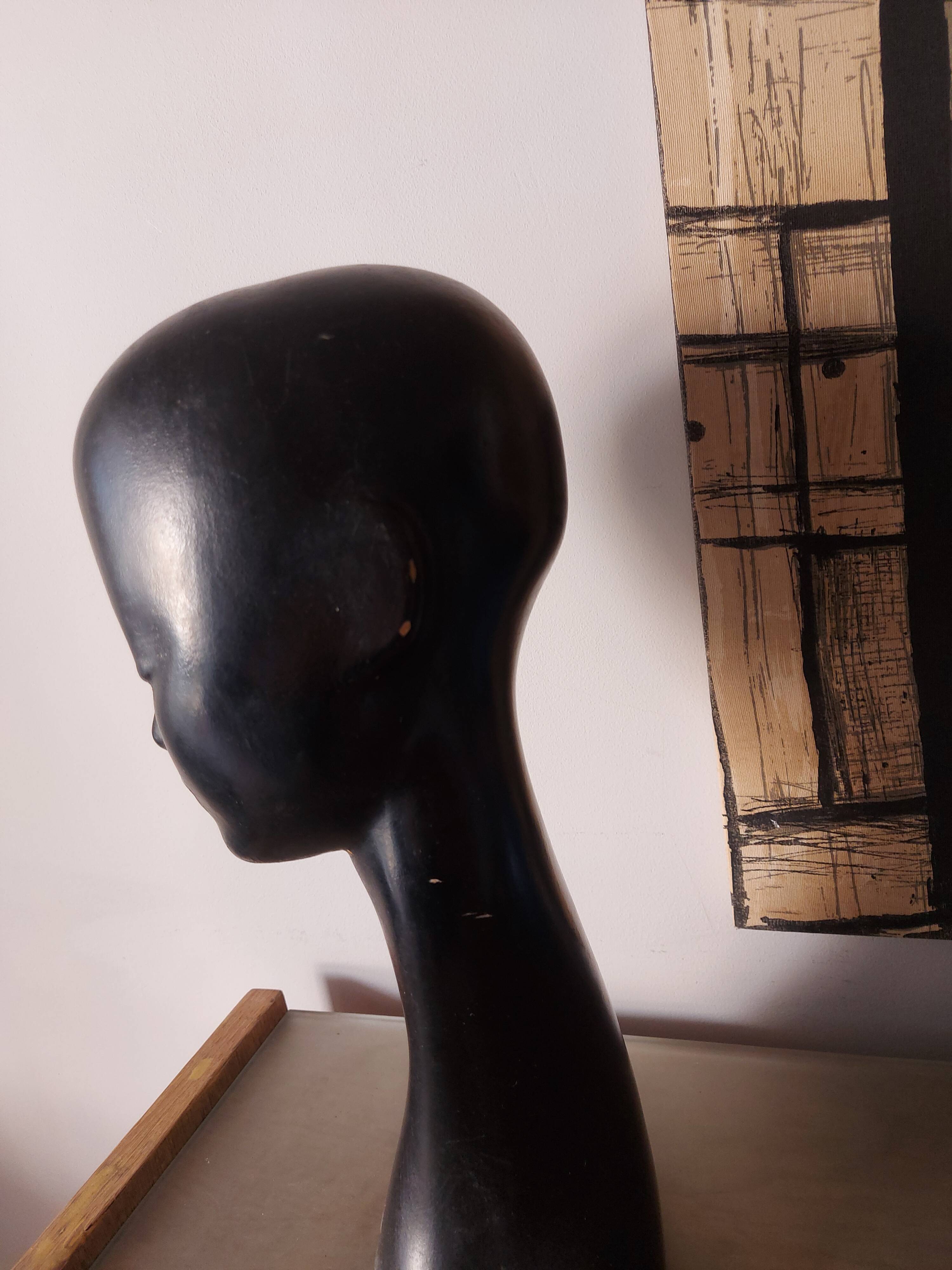 Vintage mannequin head from the 60s, 70's