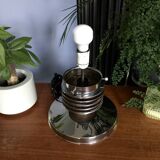 Grande lampe verre de Murano et chrome