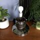 Large Murano glass and chrome lamp