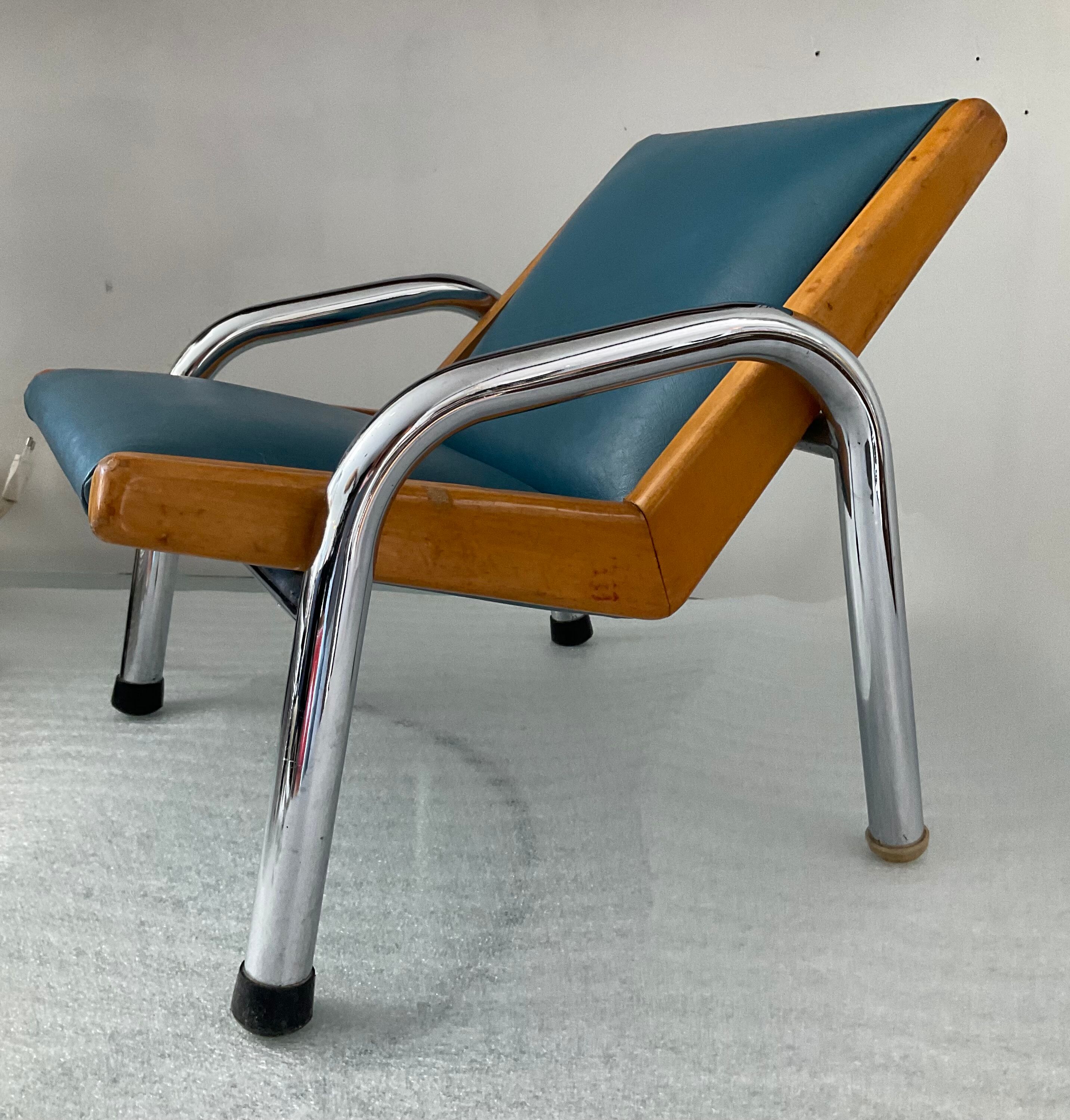 Fauteuil lounge enfant des années 50-60
