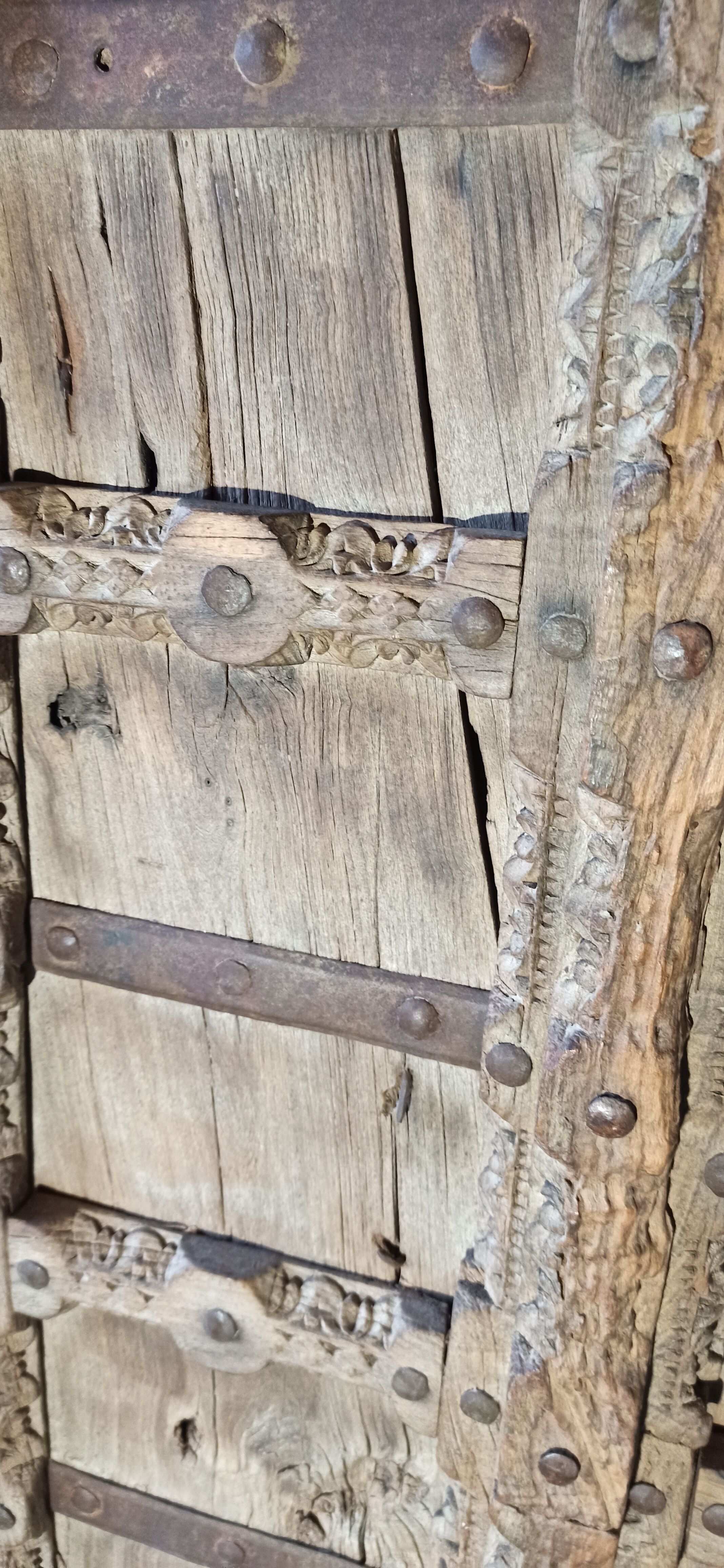Old wooden door