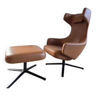 Vitra Grand Repos Lounge Chair + Ottoman