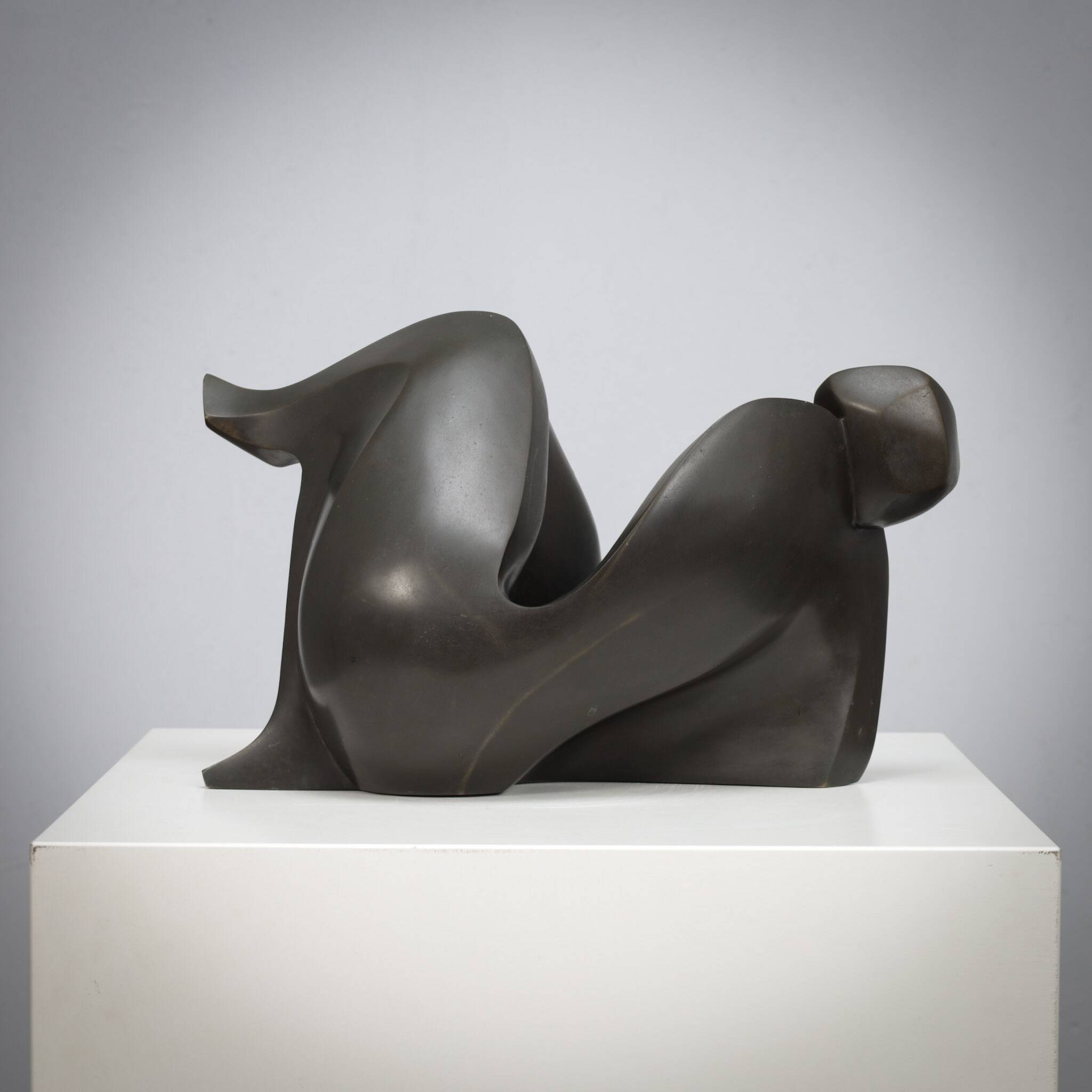 Abstract bronze female sculpture by Francine Govers, 1990s
