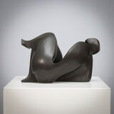 Abstract bronze female sculpture by Francine Govers, 1990s