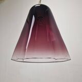 Italian Elegance – Leucos Pendant Light with Transparent Purple Murano Glas