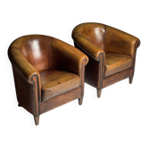 Sheepskin club armchair 2x classic