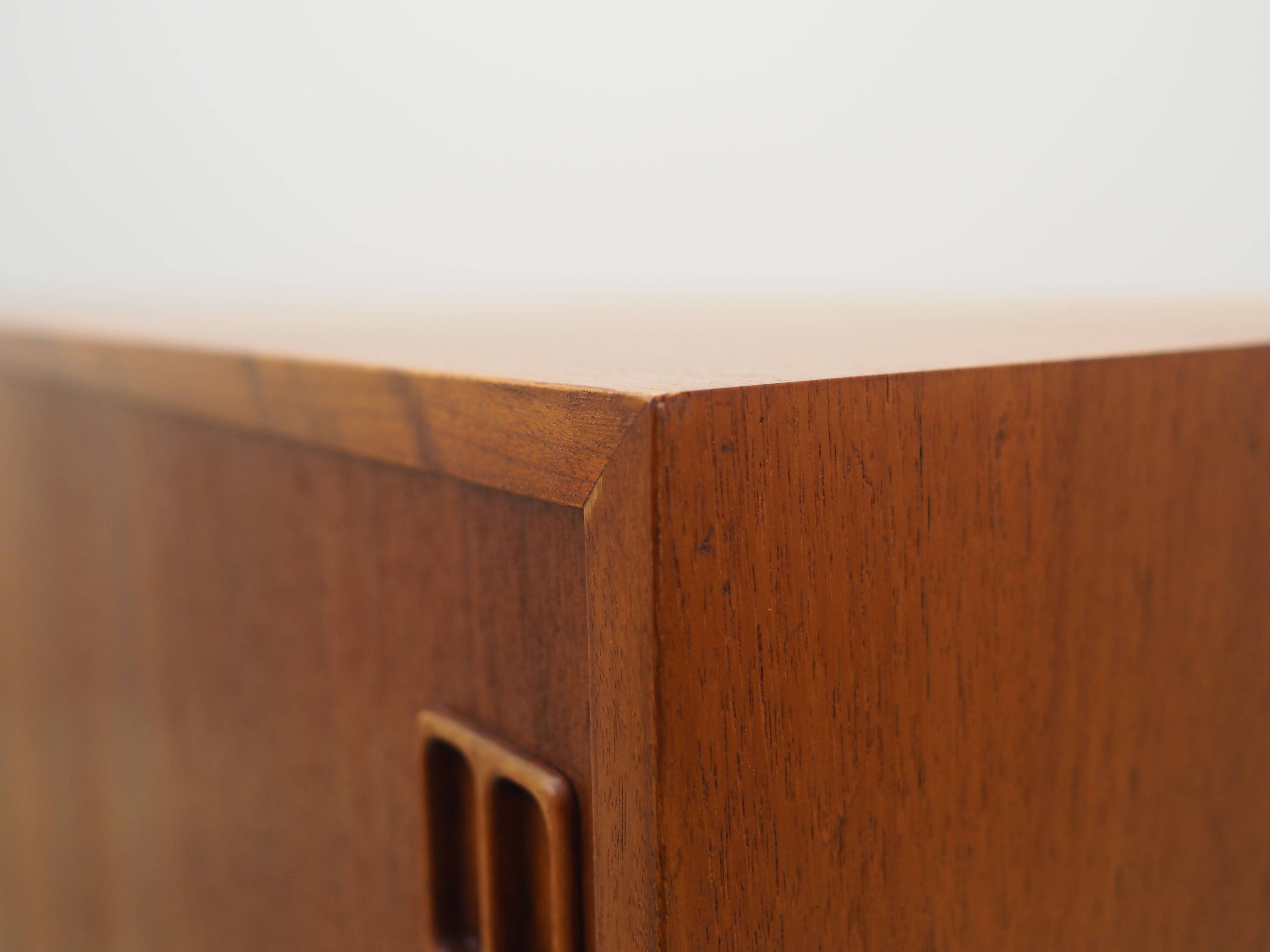Teak sideboard, Danish design, 1970s, produced in Denmark
