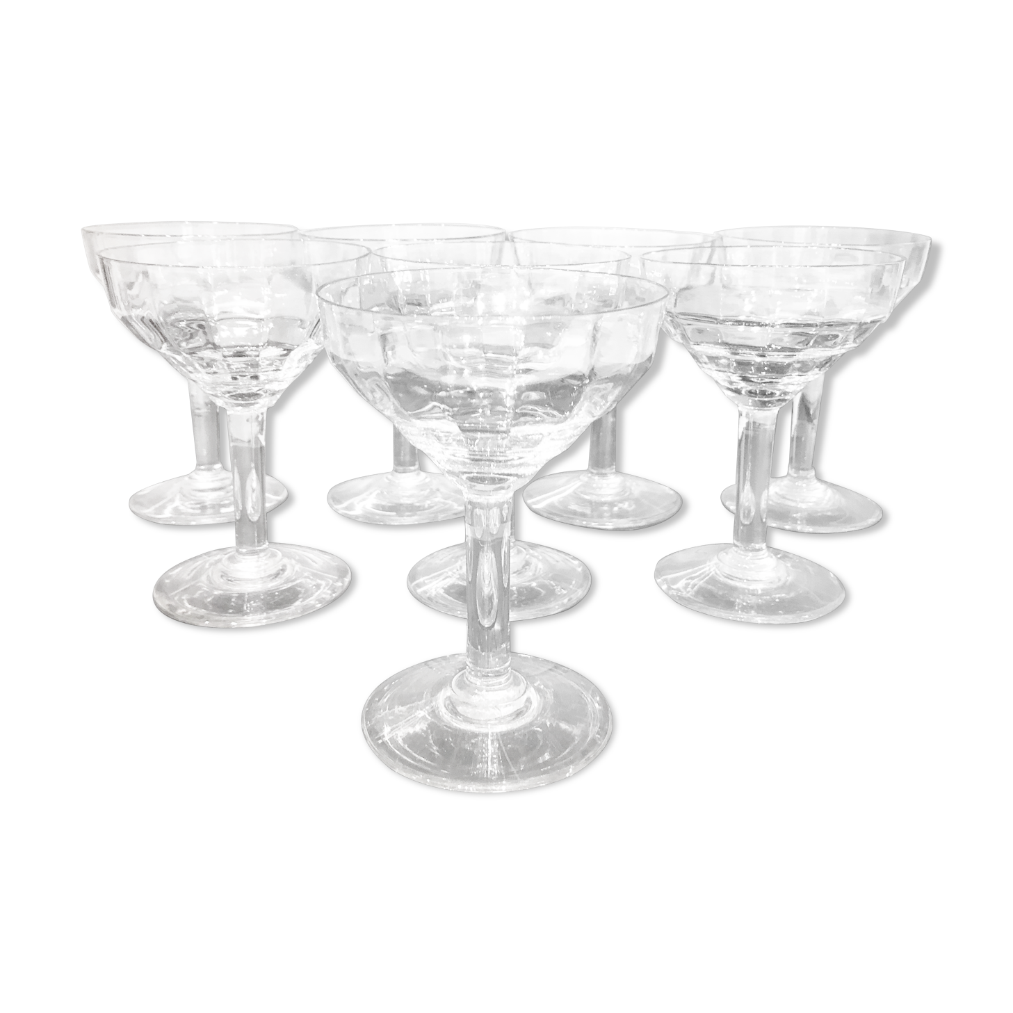 Set of eight art deco cuts